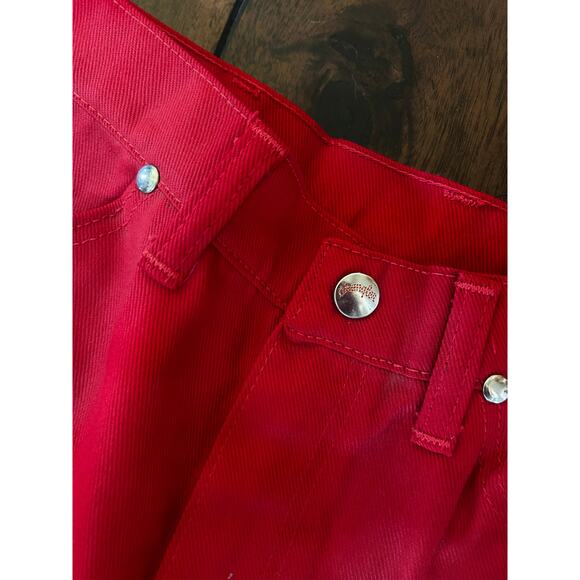 Collectors Dream! NOS VINTAGE 1970’s Red Wrangler Jeans Junior Size 7/8 - Picture 8 of 16